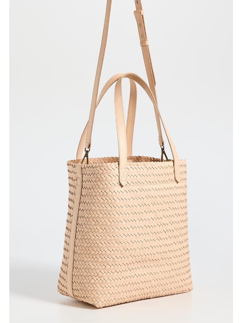Madewell Woven medium transport tote Leather